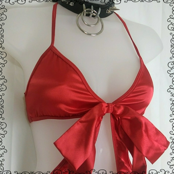 πLARGE RED BOW LINGERIE PIECE! β₯οΈππ - Picture 7 of 11